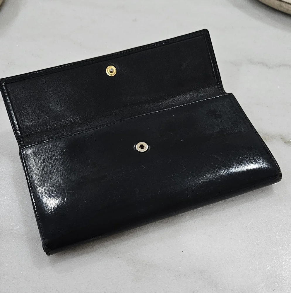 Loewe Blue Black Leather Wallet